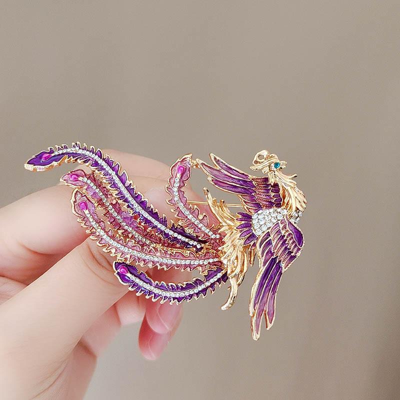 Women'S Accessories Categories - Fashion Phoenix Brooches Unisex Enamel Animal