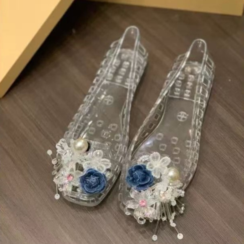 Women'S Accessories Designer - Designer Shoes Glamour PVC Transparent Gem