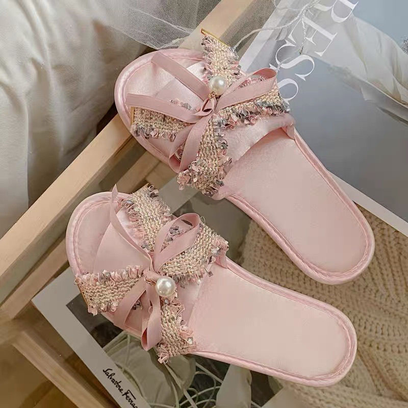 Women'S Accessories Designer - Princess Pink Slippers Woman Lolita Designer