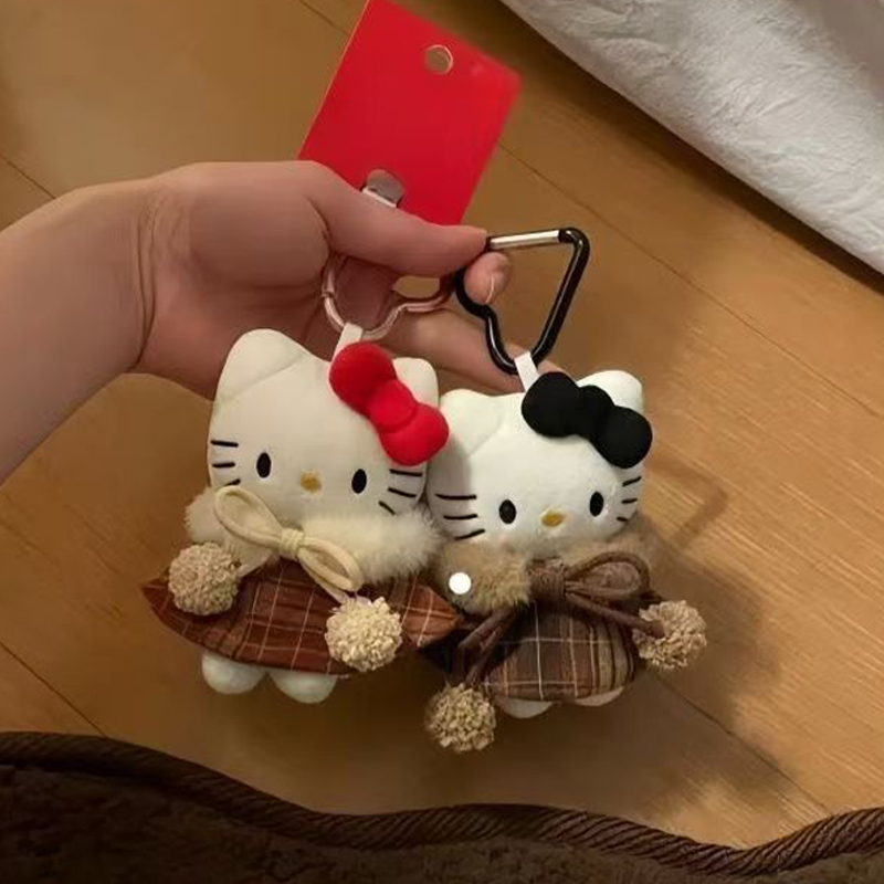 Women Accessories Pack - Anime Hello Kitty Cartoon Plush Coat