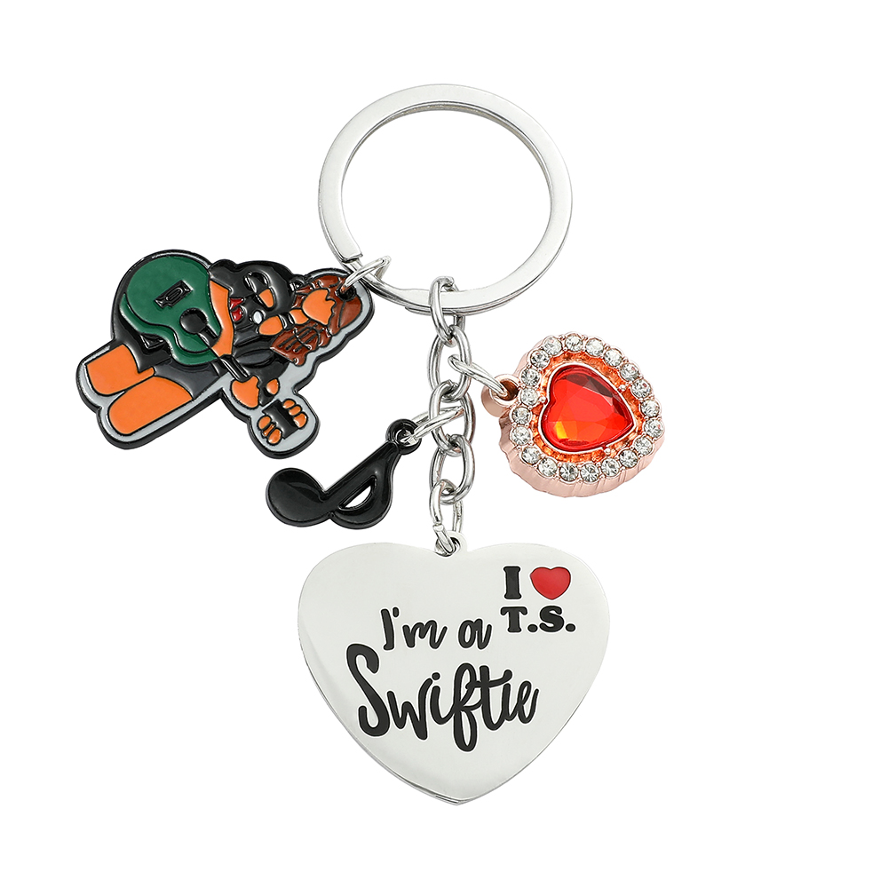 Women Accessories Pack - Taylor Keychain Fans Collect Stainless Heart