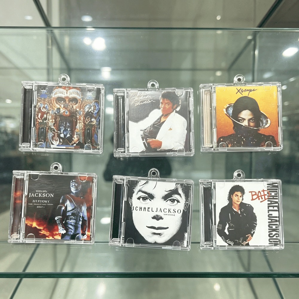 Women'S Keychain Accessories - Michael Jackson Merch Mini CD Album