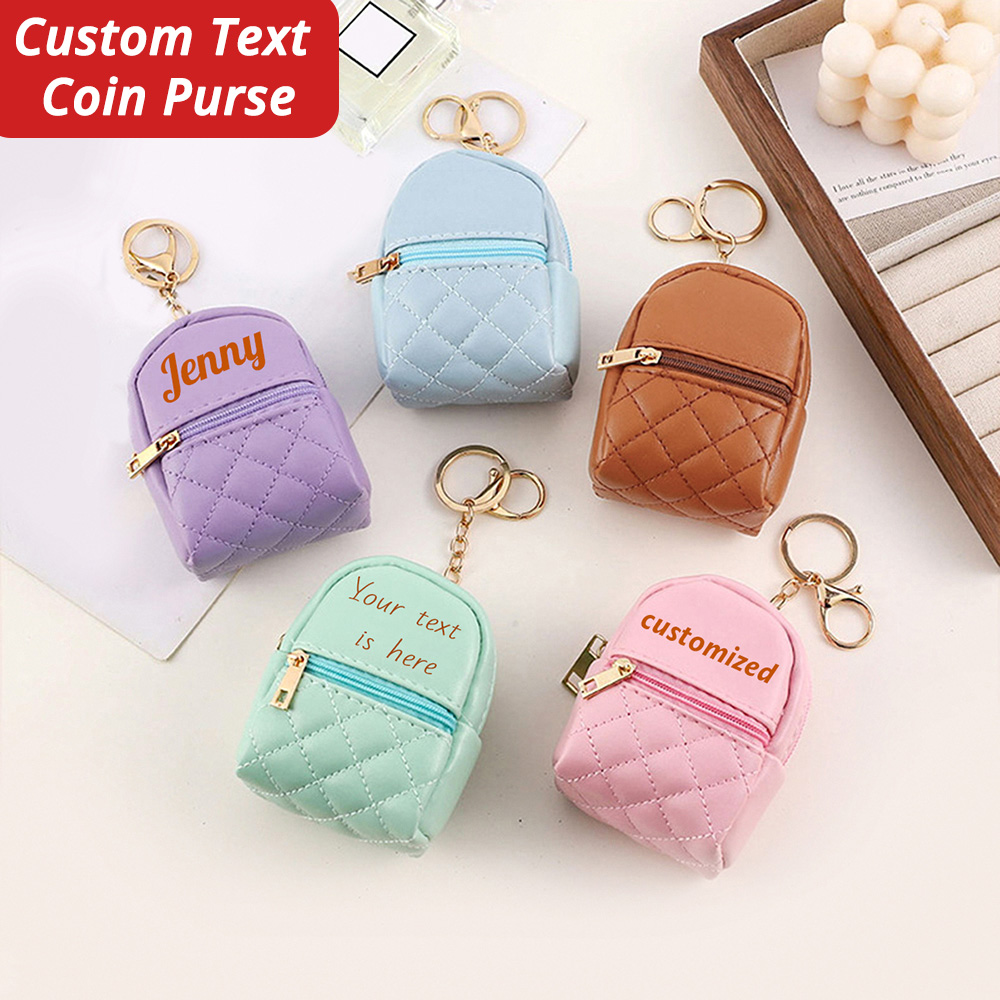 Wallet Chain Bag - Mini Custom Name Coin Purse Personalized