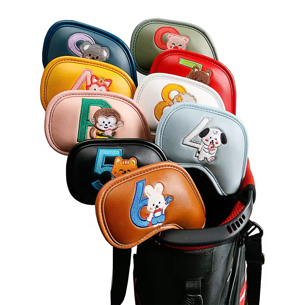 Women Accessories Gift - 9Pcs Cute Cartoon Animal Golf Iron