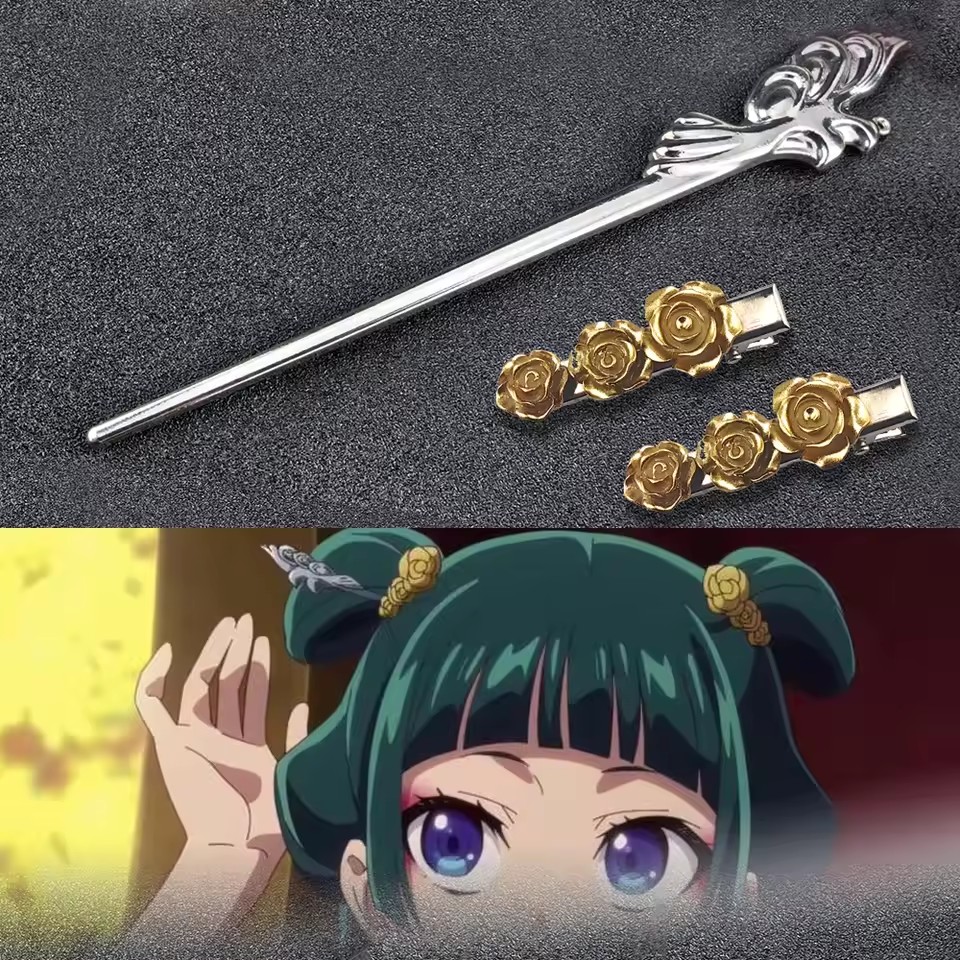 Women Accessories Shop - Apothecary Diaries Alloy Hairpins Anime Cosplay