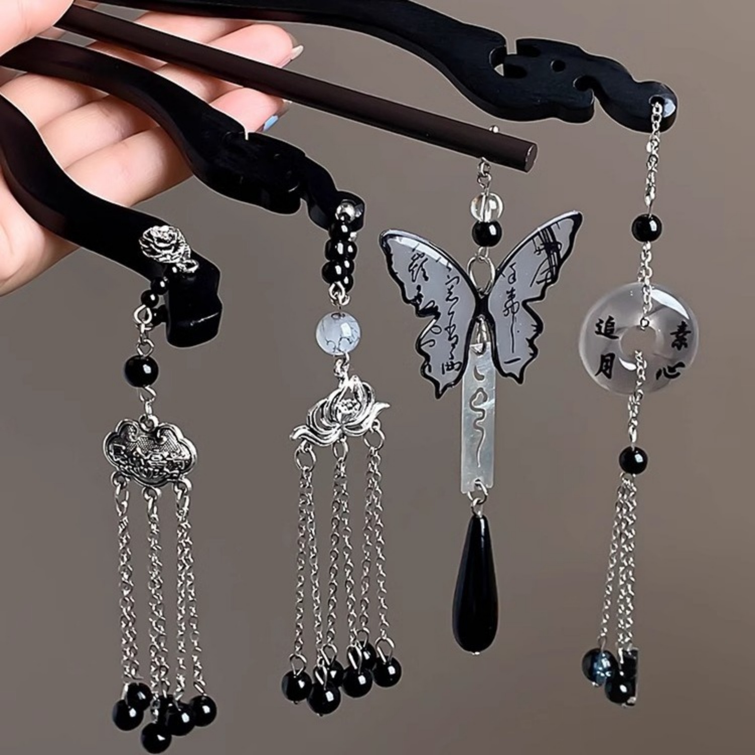 Light Luxury Wooden Tassel Hai - Women Accessories Shop review and price