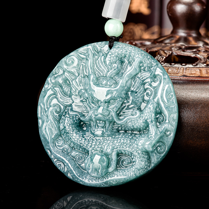 Burmese Jadeite Dragon Pendant - Women Accessories Gift review and price