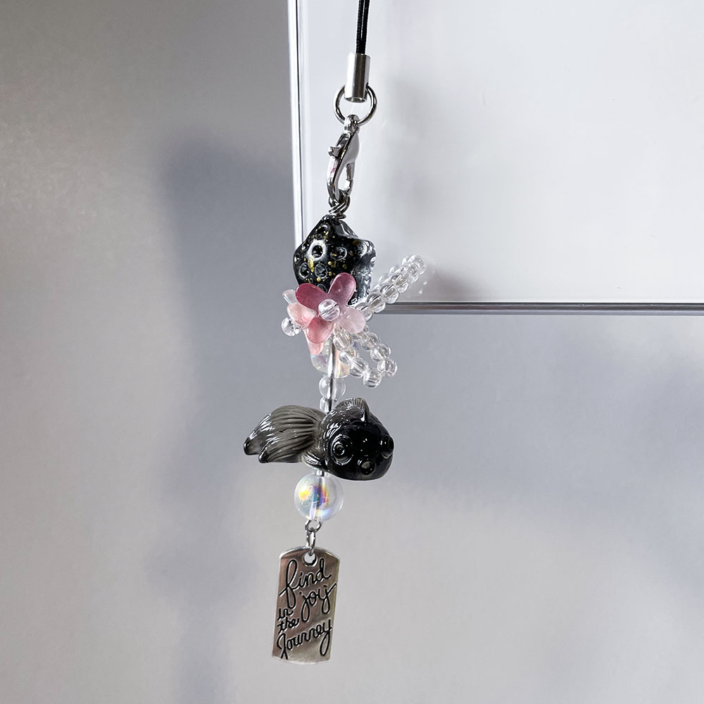 Black Goldfish Phone Charm Cha - Wallet Chain Bag review and price