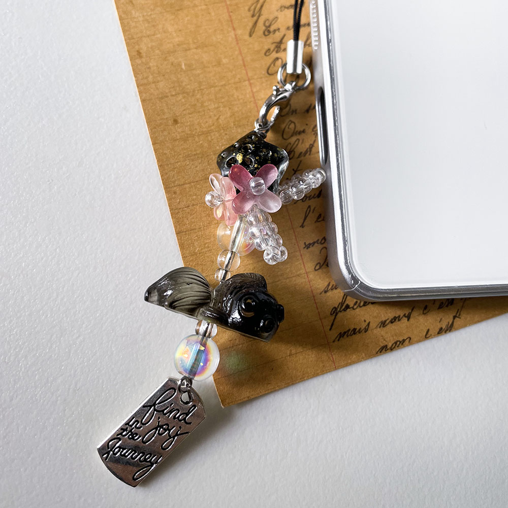 Black Goldfish Phone Charm Cha - Wallet Chain Bag review and price