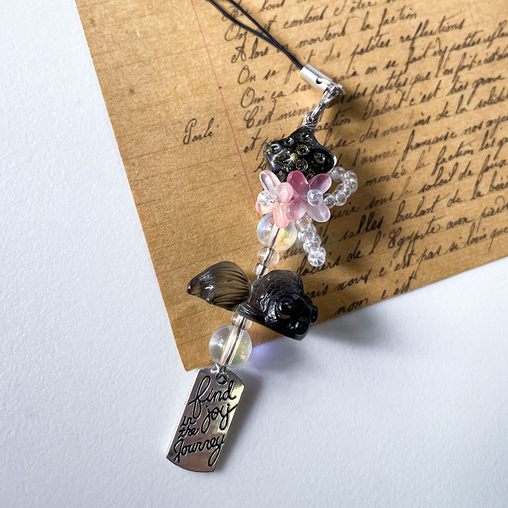 Black Goldfish Phone Charm Cha - Wallet Chain Bag review and price