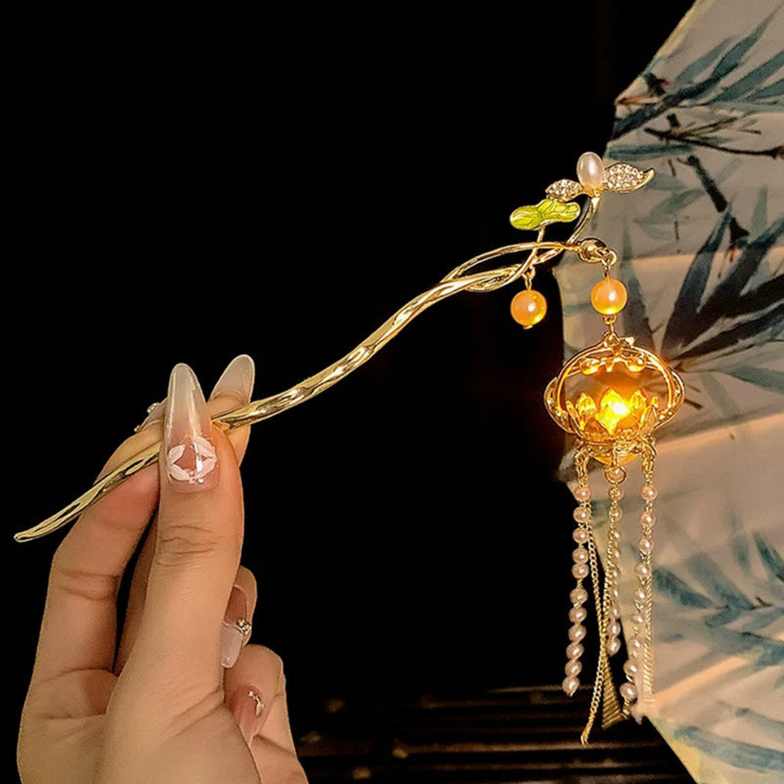 Luminous Flower Hairpin Exquis - Women Accessories Shop review and price
