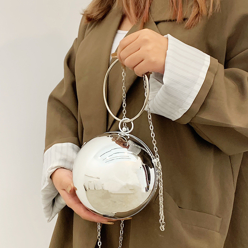 Luxury Women Round Ball Evenin - Wallet Chain Bag review and price