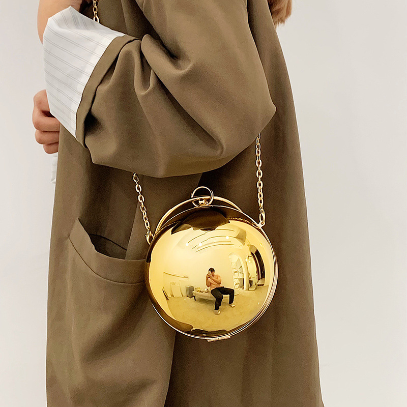 Luxury Women Round Ball Evenin - Wallet Chain Bag review and price