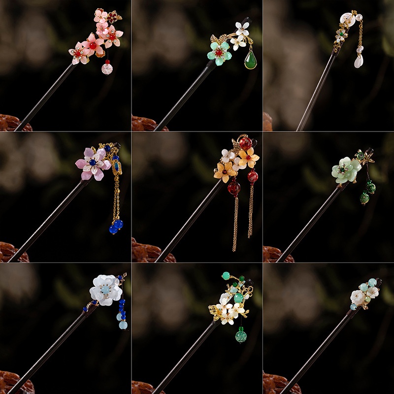 1Pc Wooden Hairpin Headdress f - Women Accessories Shop review and price