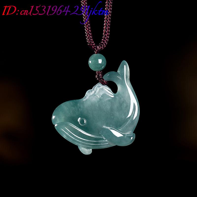 Natural Burmese Jadeite Whale  - Women Accessories Gift review and price