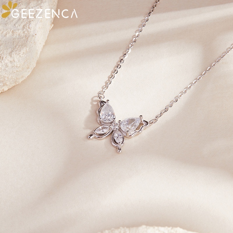 GEEZENCA 925 Sterling Silver C - Charm Necklace Dainty review and price