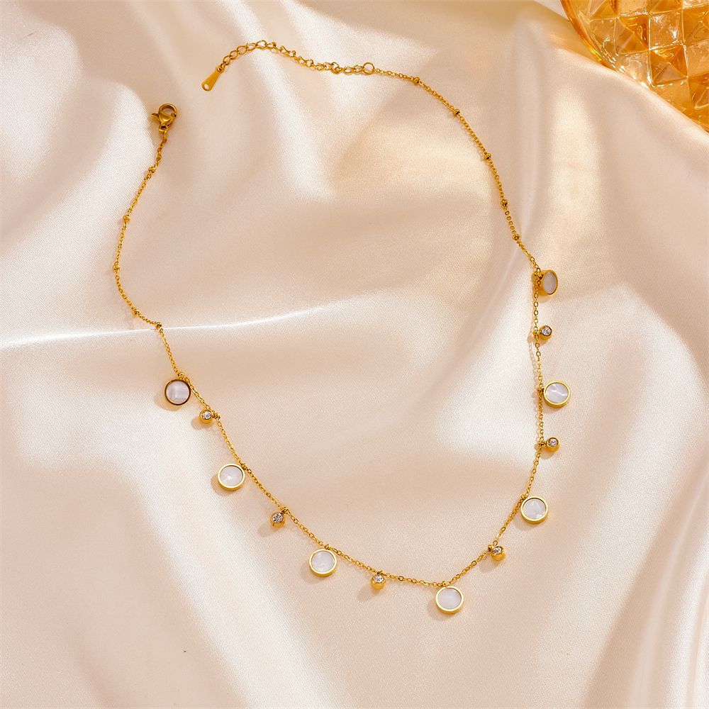 Dainty 18K Gold Plated Stainle - Charm Necklace Dainty review and price