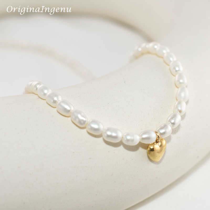 14K Gold Filled Natural Pearl  - Charm Necklace Dainty review and price