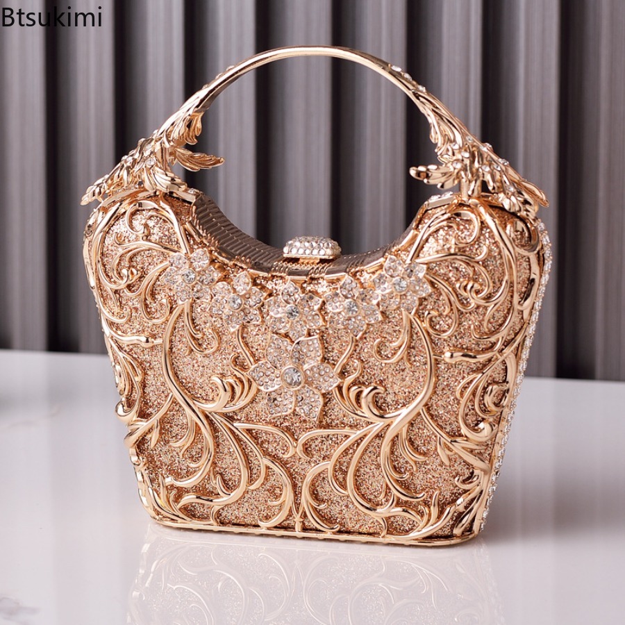 Hollow Out Metal Evening Bags  - Wallet Chain Bag review and price