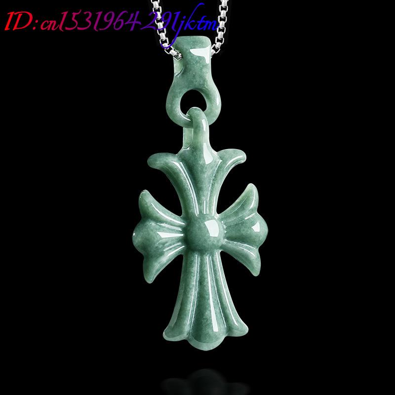 Natural Burmese Jadeite Cross  - Women Accessories Gift review and price