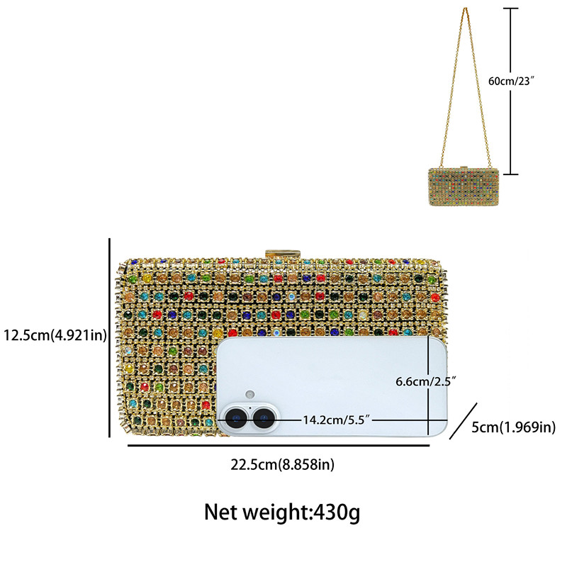 2026 Luxury Fashion Full Rhine - Wallet Chain Bag review and price