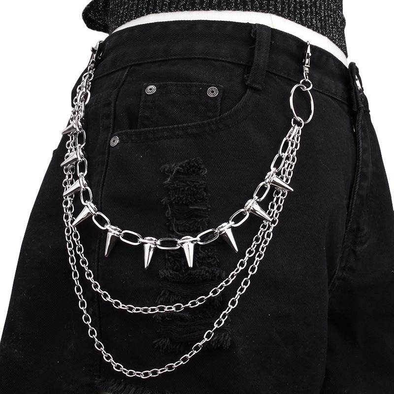 Hip Hop Punk Rock Metal Pants  - Wallet Chain Bag review and price
