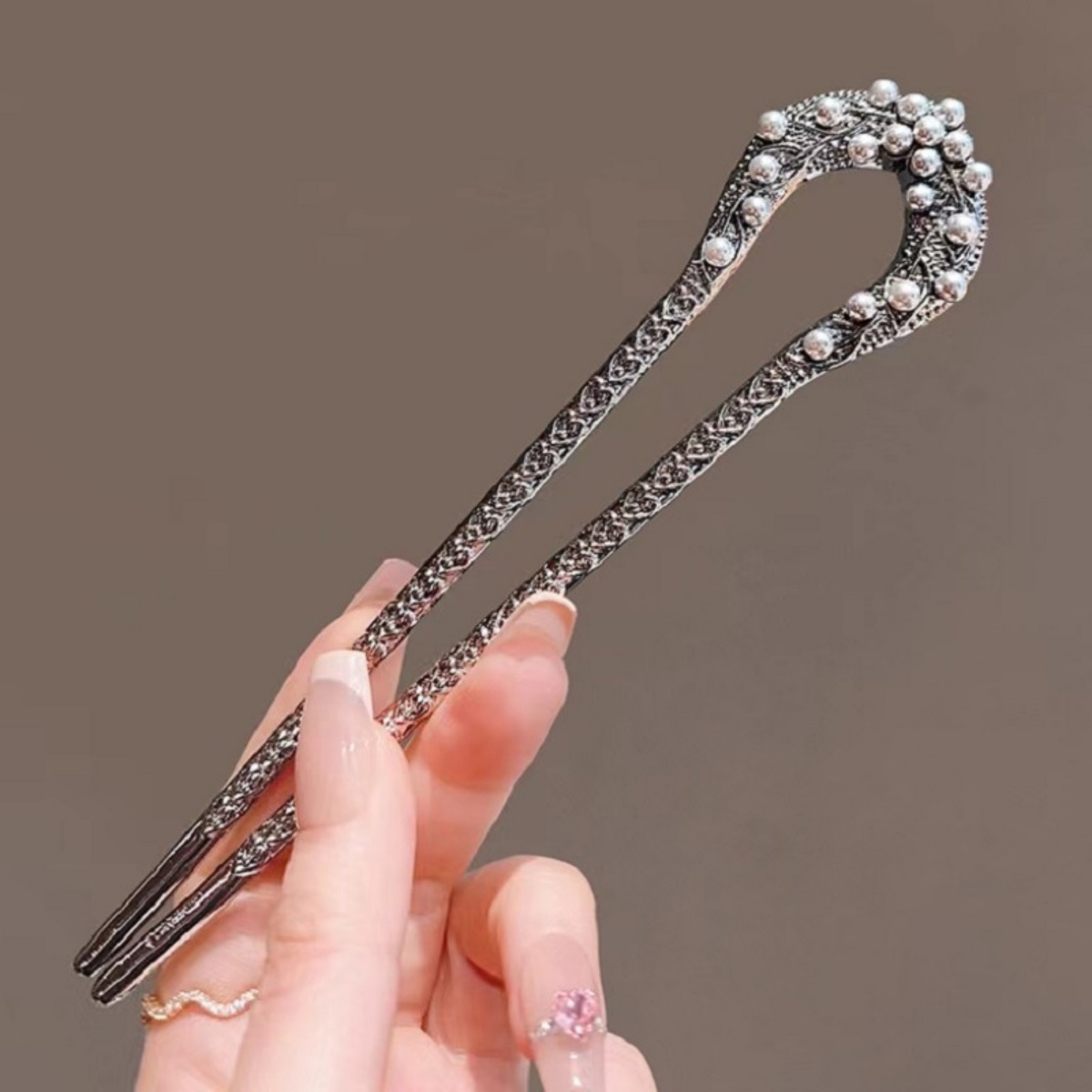 New Pearl U Shaped Hairpin For - Women Accessories Shop review and price
