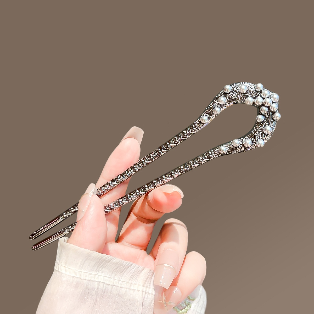 New Pearl U Shaped Hairpin For - Women Accessories Shop review and price