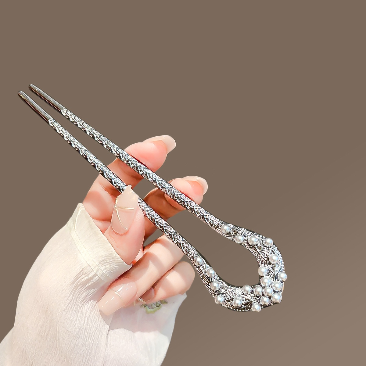 New Pearl U Shaped Hairpin For - Women Accessories Shop review and price