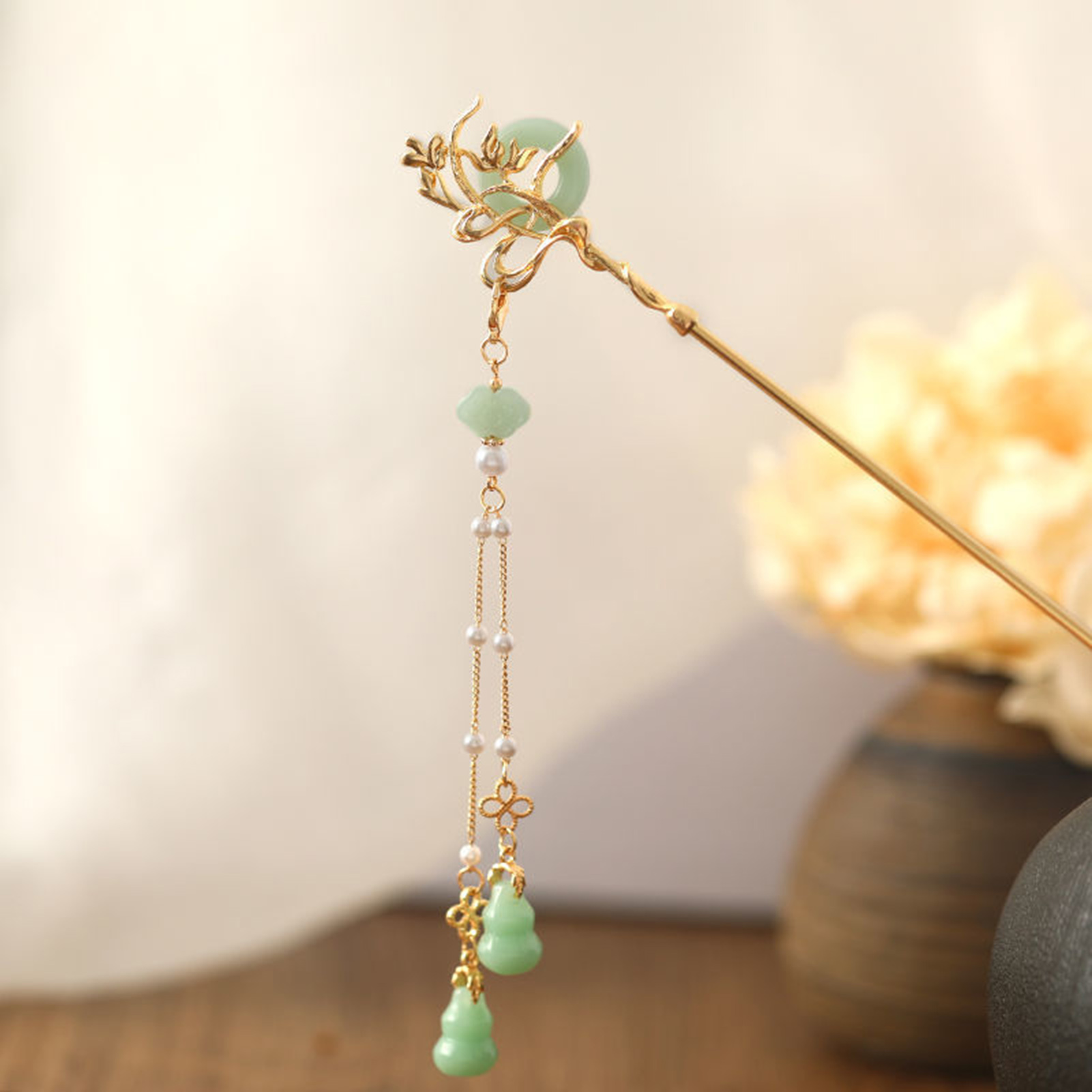 Chinese Style Glass Hairpin Fo - Women Accessories Shop review and price
