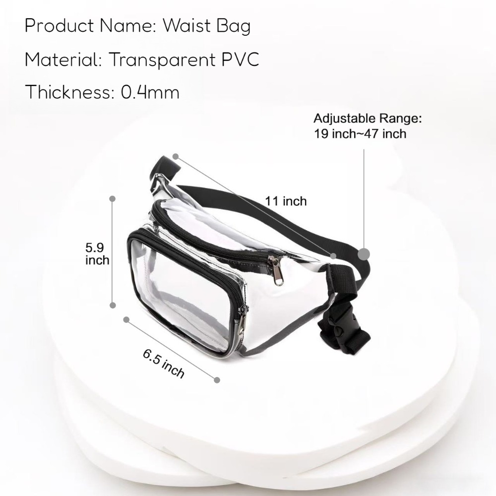 Clear Fanny Pack Transparent P - Women Accessories Pack review and price
