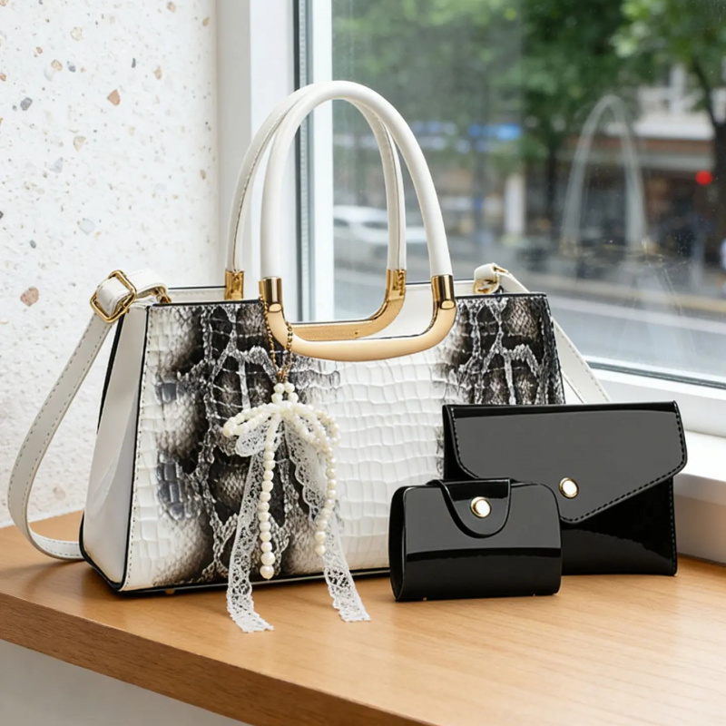 Women's Handbag Set, Crocodile - Women Accessories Gift review and price