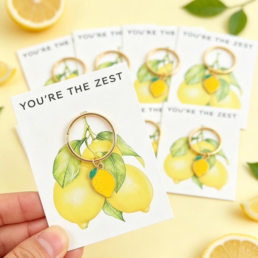 7 Chic Lemon Keychains, Includ - Women'S Keychain Accessories review and price