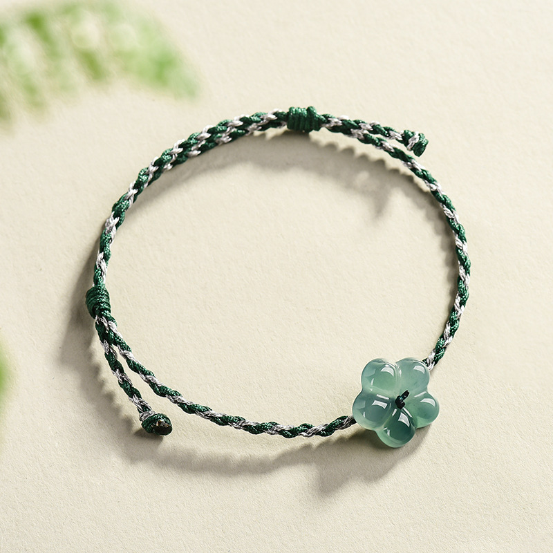 Burmese Jadeite Flower Bracele - Women Accessories Gift review and price