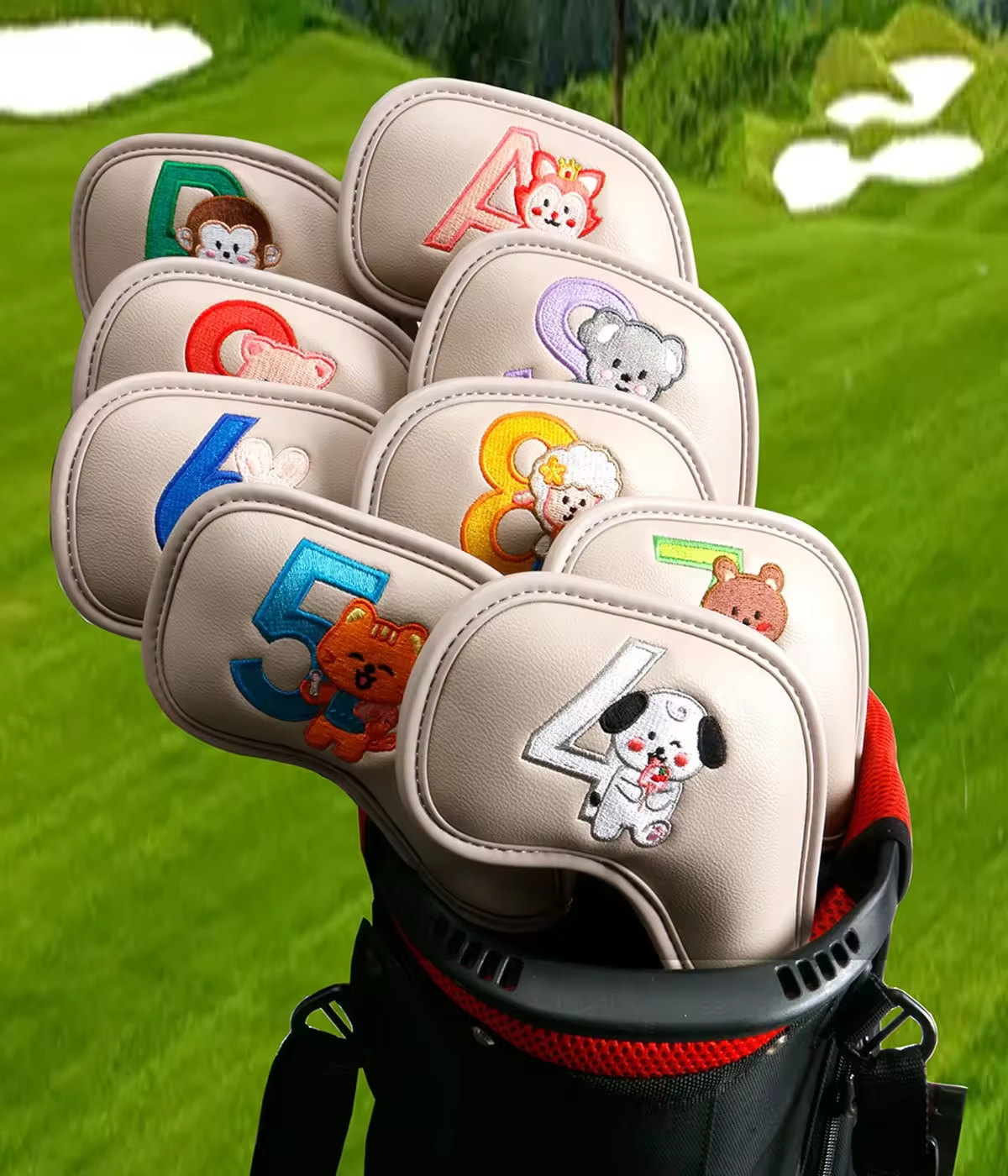9Pcs Cute Cartoon Animal Golf  - Women Accessories Gift review and price