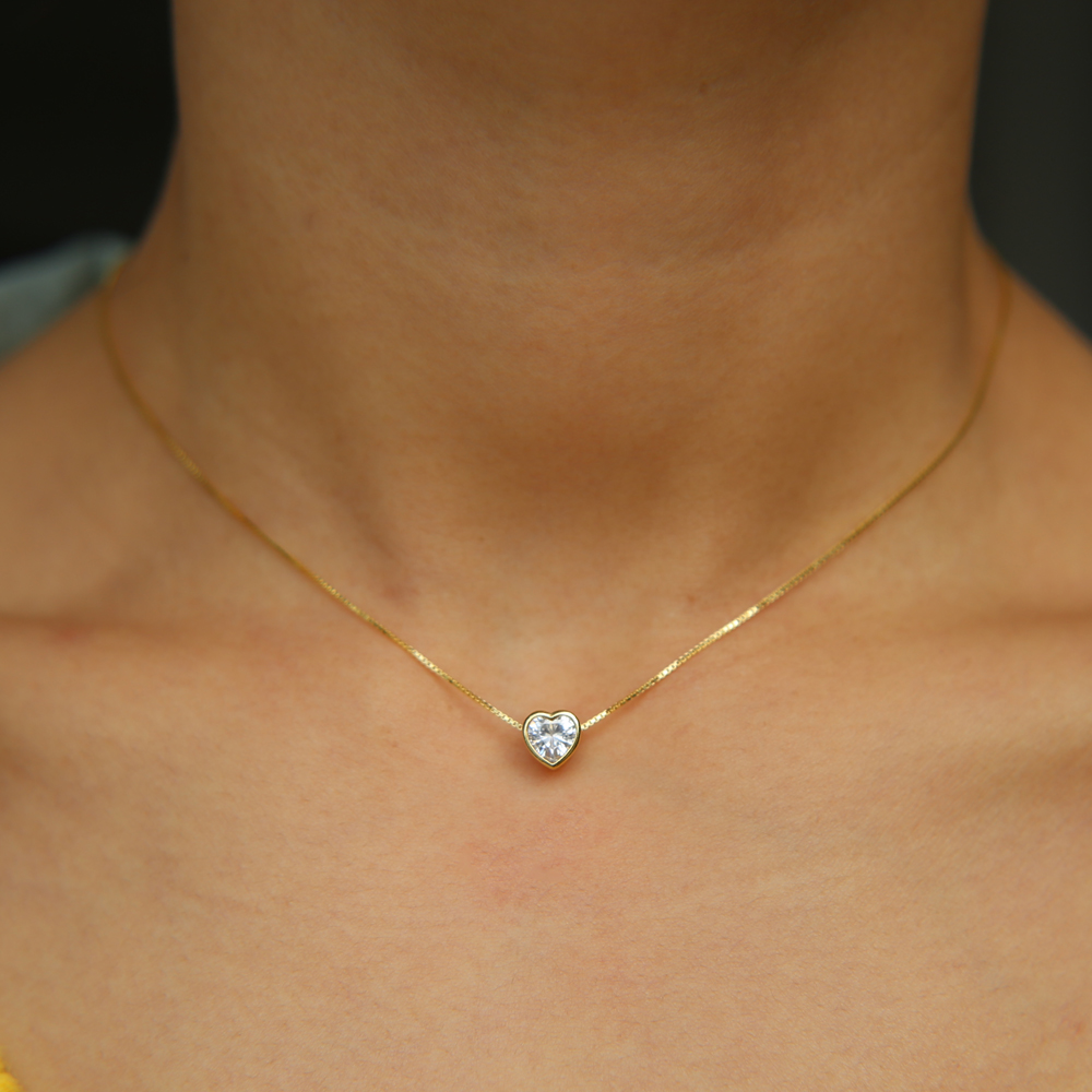 100% 925 Sterling Silver Forev - Charm Necklace Dainty review and price