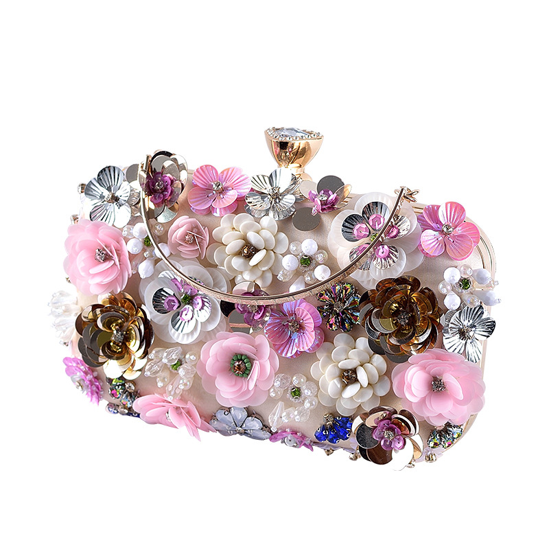 Fashion Women Bags Flower Diam - Wallet Chain Bag review and price