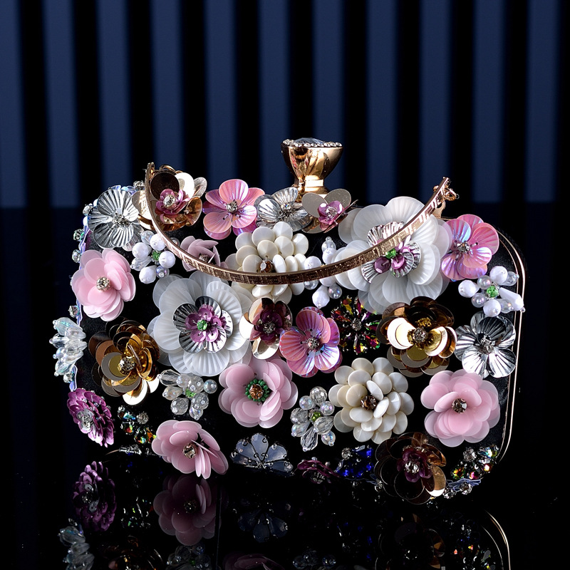 Fashion Women Bags Flower Diam - Wallet Chain Bag review and price