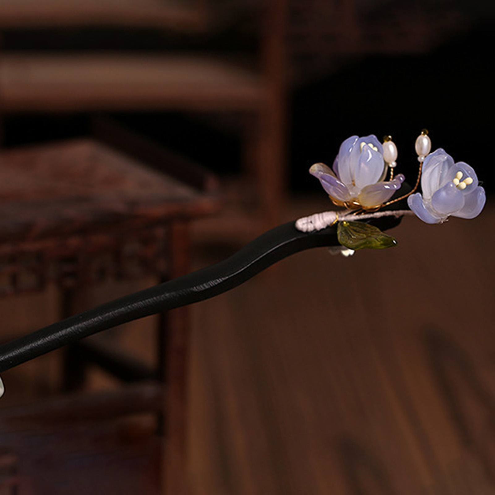 Vintage Wooden Flower Hairpin  - Women Accessories Shop review and price